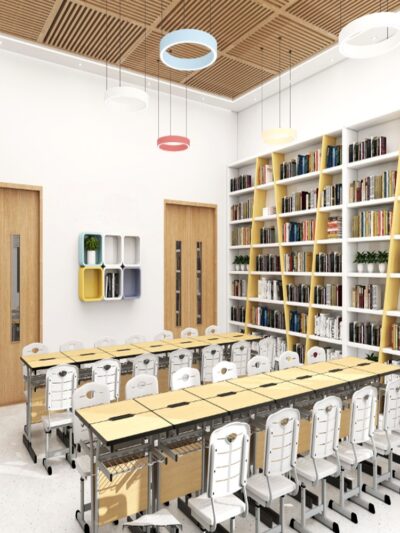 סט שולחן וכיסא תלמיד יחיד מתכוונן TopSchool-20