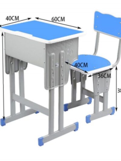 סט שולחן וכיסא תלמיד בודד מתכוונן TopSchool-6
