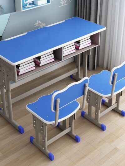 סט שולחן וכיסא תלמיד זוגי מתכוונן TopSchool-7